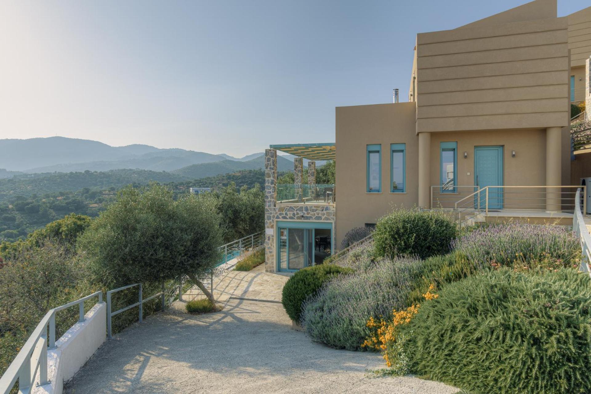 Ouzo Panoramic Houses 2, With Private Pool Plomari Extérieur photo